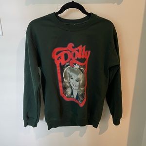 Dolly Parton Green Sweatshirt M